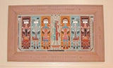 Vintage Yei Navajo Sandpainting Framed & Signed