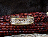 Native American Navajo 12K GF 925 Sterling Silver Braided Rope Bracelet By Tahe