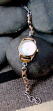 Silver 12KGF Women’s Handmade Chain Watch