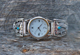 Native American Men's Turquoise Silver Eagle Watch