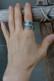 Sterling Silver Stacking Wedding Band Ring Size 8.5
