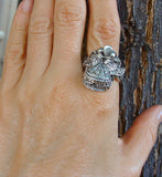 Unisex sterling silver saddle ring. This is very detailed, 3 dimensional. Perfect for the cowboy or cowgirl in your life.