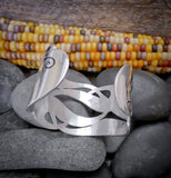 Native American Hopi Sterling Silver Cuff Bracelet By Daren Silas