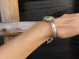 Native American Navajo Women's Silver 12KGF Watch Bracelet Gift for Small Wrist