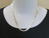 Liquid Silver Multi Strand Layered Necklaces, 10x18", 10x24"