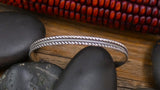 Native American Navajo Sterling Silver Cuff Stacking Bracelet