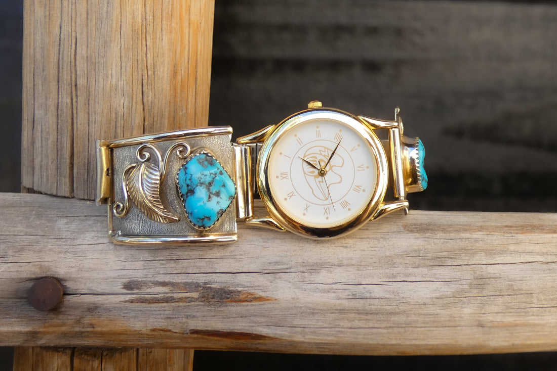 Navajo Sterling selling Silver Turquoise Watch