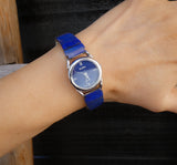 Small Wrist Native Style Lapis Women’s Expansion Stretch Watch Vintage