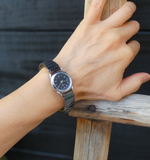 Handmade Women’s Hematite Stretch Band Watch