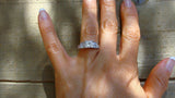 White Gold Princess Cut Diamond Engagement Wedding Ring /18k Solitaire Diamond