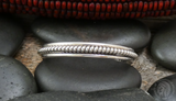 Native American Navajo 925 Silver Cuff Rope Coil Bracelet