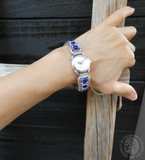 Women's Native American Navajo Silver Lapis Watch