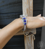 Women's Native American Navajo Silver Lapis Watch