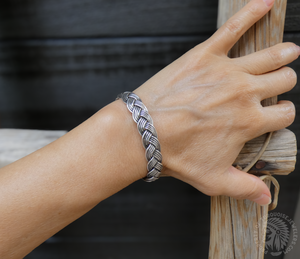 Southwestern 925 Sterling Silver Women’s Braided Bracelet