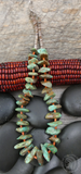 Vintage Native American Santo Domingo Coral Turquoise Nugget Choker Necklace