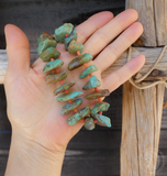 Vintage Native American Santo Domingo Coral Turquoise Nugget Choker Necklace