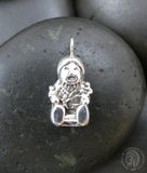 Vintage Navajo Southwestern X- Small Sterling Silver Storyteller Pendant