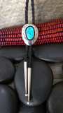 Navajo Bolo Tie 925 Sterling Silver & Sleeping Beauty Turquoise by Ted Goodluck