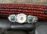 Native American Sterling Silver Malachite Women's Watch Band