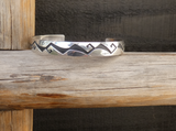 Vintage Navajo 925 Sterling Silver Cuff Bracelet By Tommy Billy Native American