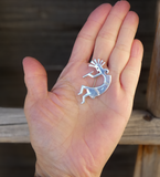 Native American Navajo Sterling Silver Kokopelli Pin Brooch