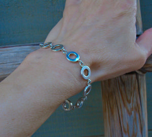 Women's Sterling Silver Link Bracelet