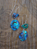 Abalone Sterling Silver Dangle Earrings