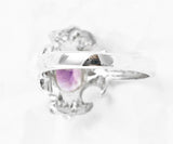 Sterling Silver Amethyst Ring Size 9.75 or Size 10