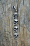 Sterling Silver Skull Pendant 925