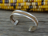 Women's Native American Navajo 12KGF Silver Rope Bracelet