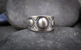 Native American Oxidized Sterling Silver Stacking Band Ring Size 7.25