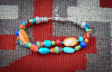 Native American Turquoise Multi Bead Bracelet