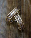 Navajo 12KGF Silver Braided Rope Bracelet By Tahe