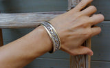 Navajo 12KGF Silver Braided Rope Bracelet By Tahe