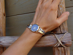 Navajo 14K Gold Silver Watch Tips