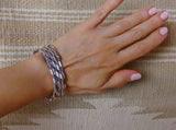 Navajo Vintage Silver Rope Twist Bracelet