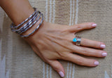 Navajo Vintage Silver Rope Twist Bracelet