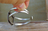 Vintage Navajo Silver Kokopelli Cuff Bracelet