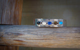 Navajo Turquoise Multi Stone Silver Cuff Bracelet