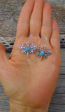 Turquoise Sterling Silver Butterfly Earrings