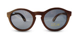 Women's Black Walnut Wood Lightweight Sunglasses Polarized Grey Lenses