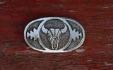 Navajo Silver Steer Skull Pin