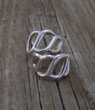 Navajo Sterling Silver Sand Cast Ring Size 5.5