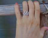 Navajo Sterling Silver Sand Cast Ring Size 5.5