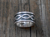 Handmade Silver Band Ring Size 8.5