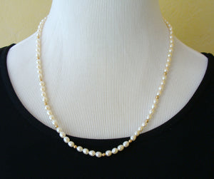 Native American 12KGF Freshwater Pearl Necklace Vintage