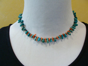 Spiny Oyster Turquoise Pin Shell Choker Necklace Navajo