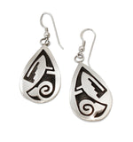 Hopi Silver Dangle Earrings Women's
