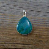 Sterling Silver Azurite Pendant Made In India