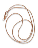 Rose Gold Sterling Silver 18" Snake Chain, Made in Italy